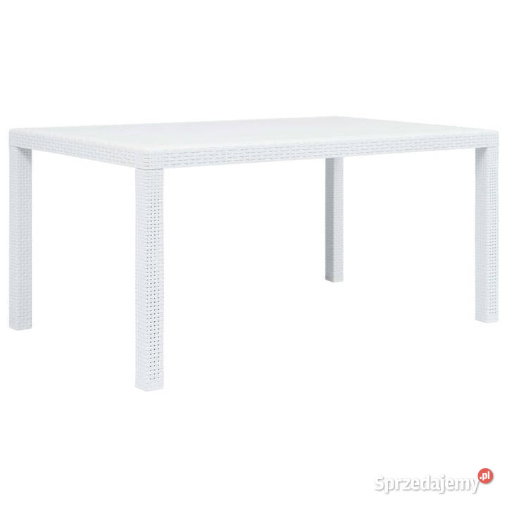 Stół ogrodowy 150x90x72 plastikowy biały WM45604 Stoły i stoliki ogrodowe Warszawa sprzedam