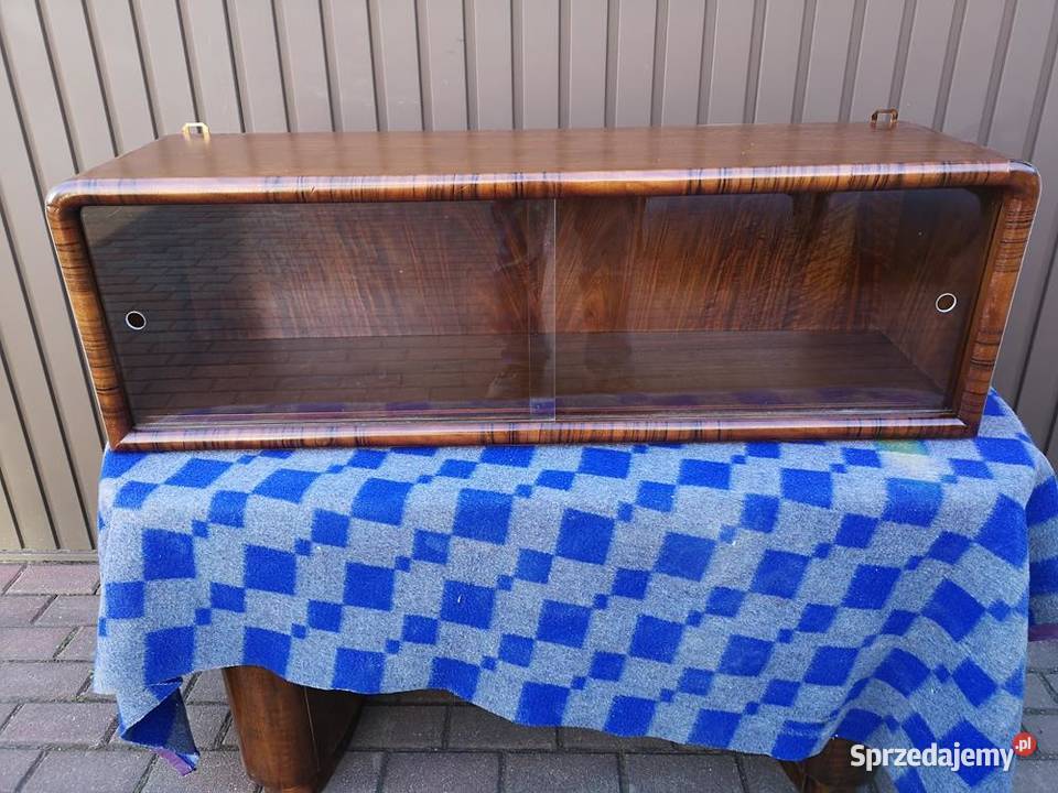 Półka Szafka Witryna Wisząca ARTDECO Orzech Swarzędz