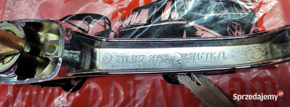 VW T1 T2 ogórek 6368 komplet klamek drzwi chrom Brzeszcze