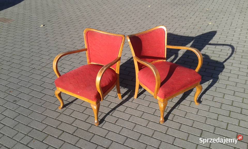 Fotel PRL design Art Deco Ludwik lata 40 50 Gdynia