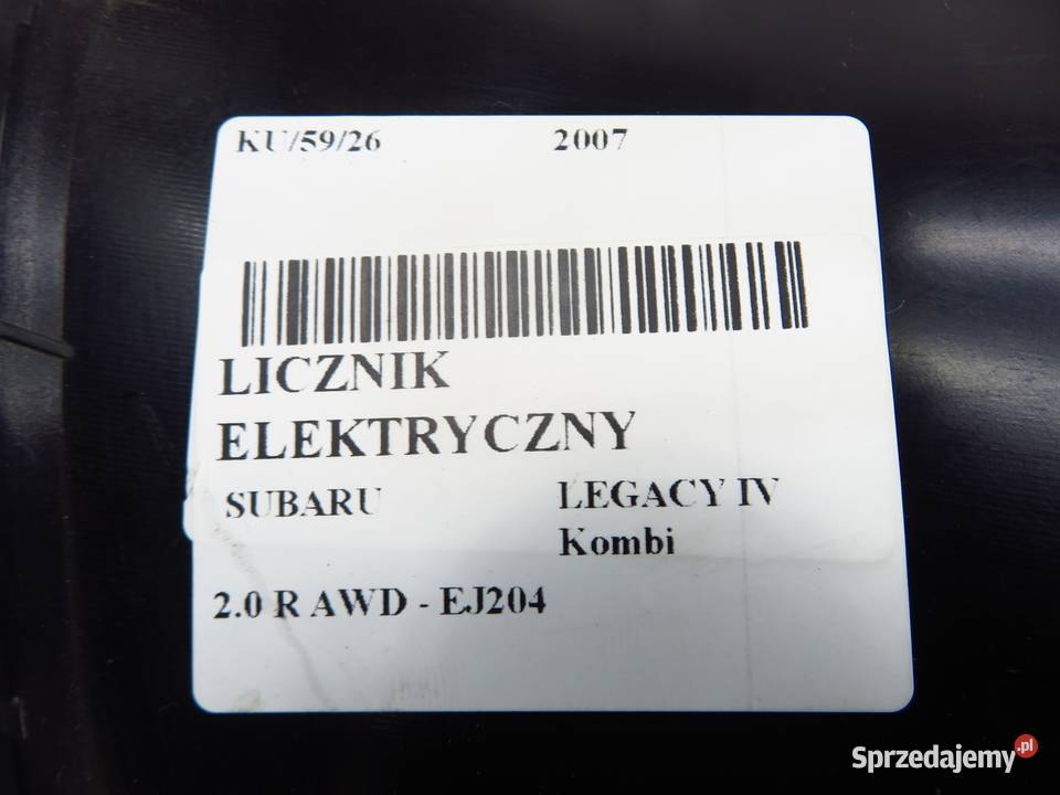 LICZNIK SUBARU LEGACY IV 20 DOHC EJ20F osobowe