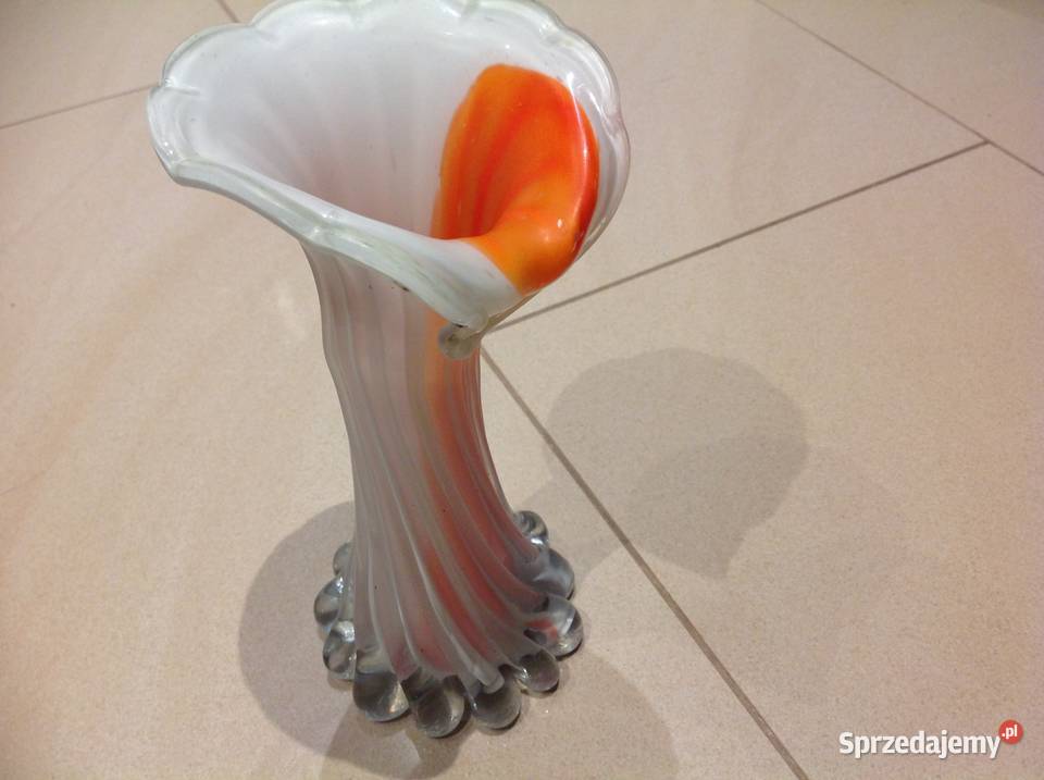 Wazon Szklany Kalia MURANO Rwaniec STARY Nowa Sól sprzedam