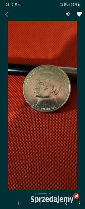 Moneta z PRL Józef Piłsudski Gliwice