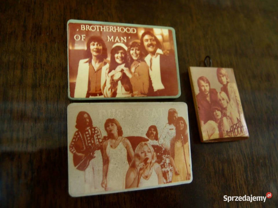 Przypinki ABBA Wisiorek RubettesABBA PRL Łódź