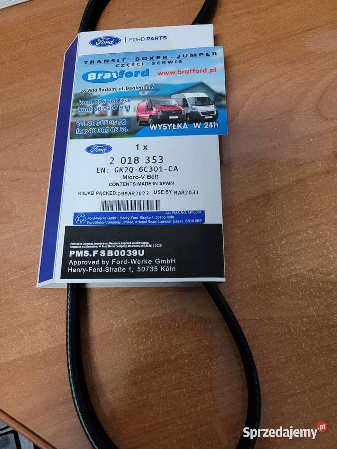 Pasek Klinowy Ford 2018353 GK2Q6C301CA BRATFORD Radom