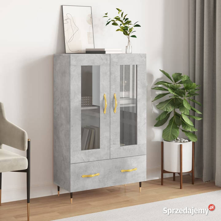 Wysoka szafka szarość betonu 695x31x115 WM828280 Warszawa