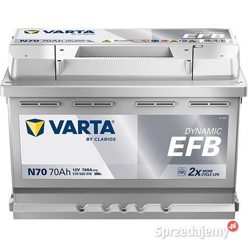Akumulator 70Ah 760A Varta Blue Dynamic EFB Akumulatory Motoryzacja Gorzów Wielkopolski
