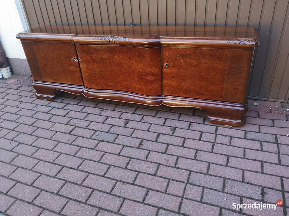 Komoda ARTDECO Orzech Niska RTV Unikat 203 Stara