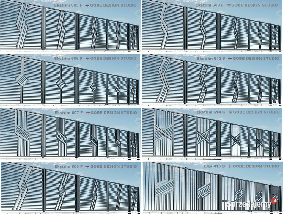 Brama dwuskrzydłowa uchylna rozwierna Gobe metal śląskie Nieborowice