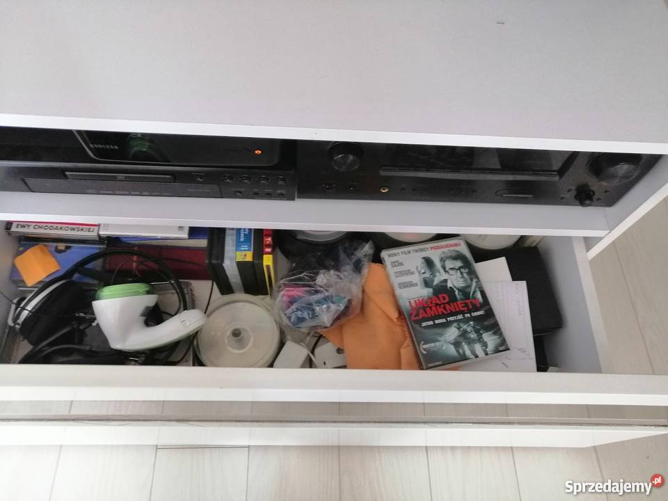 Szafka RTV biały połysk Pozostałe Kielce sprzedam