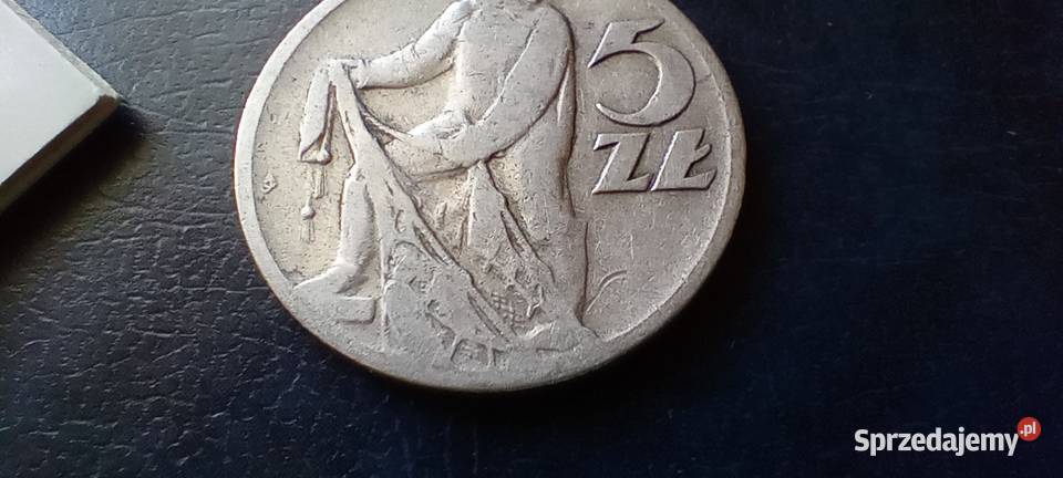 Stare monety 5 złotych 1958 PRL Polska Numizmatyka Lesko