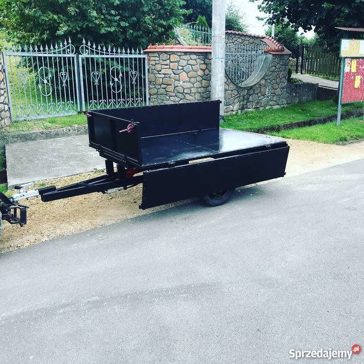 Przyczepa ogrodowa płaskie dno kiprowana nieuszkodzony Olkusz