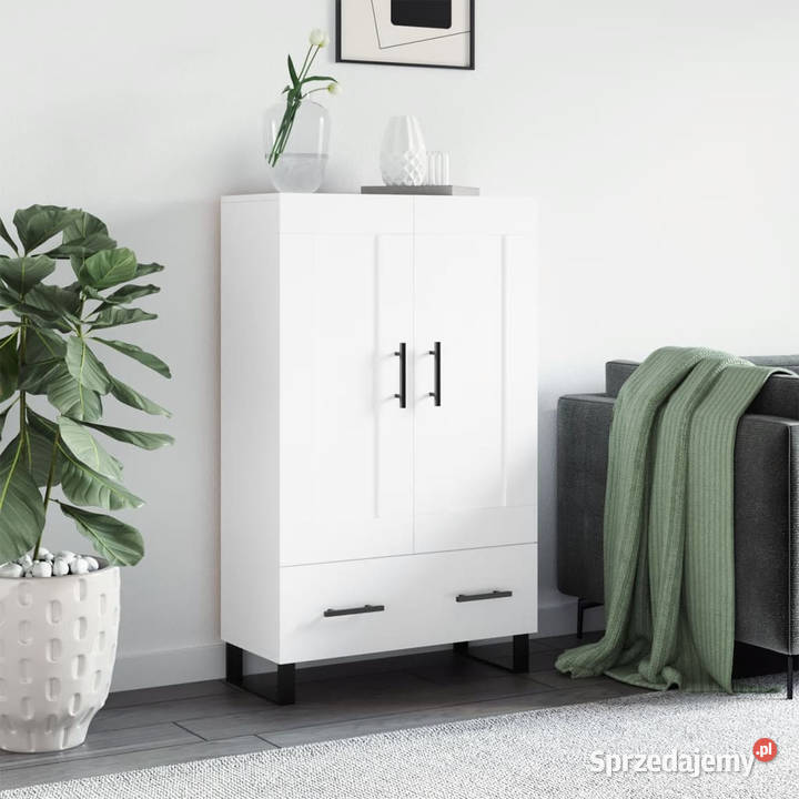 Wysoka szafka biała 695x31x115 materiał sprzedam