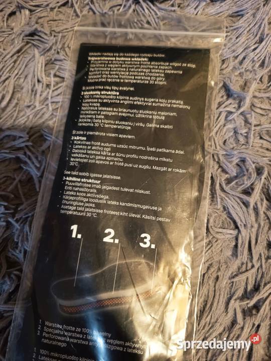 Czarne Wkładki do Butów Obuwia Sportowego Trzy Suwałki