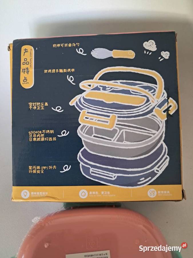 nowy lunchboks tedemei w środku wykonany ze Artykuły szkolne Sandomierz sprzedam