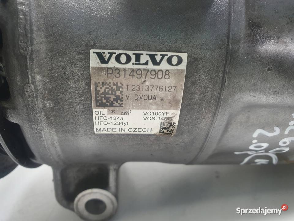 SPRĘŻARKA KLIMATYZACJI Volvo XC60 II 20 T8 pompa Chełm