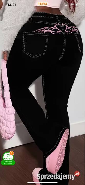 Spodnie dzwony y2k nowe