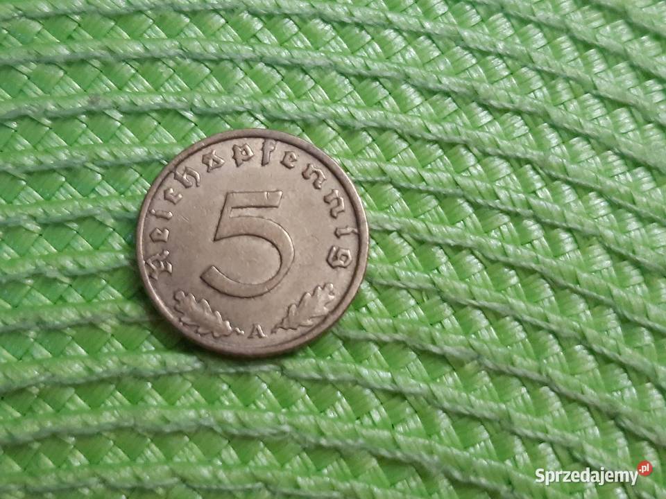 moneta Niemiec 5pf z 1937r
