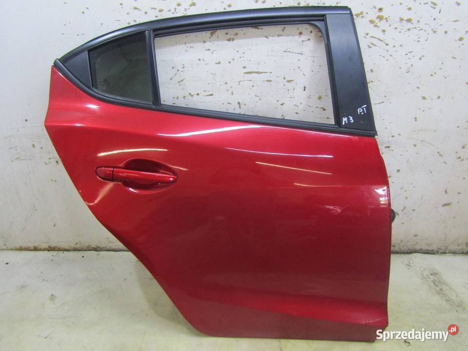 DRZWI KOMPLETNE PRAWY TYŁ PRAWY TYLNE MAZDA 3 BM