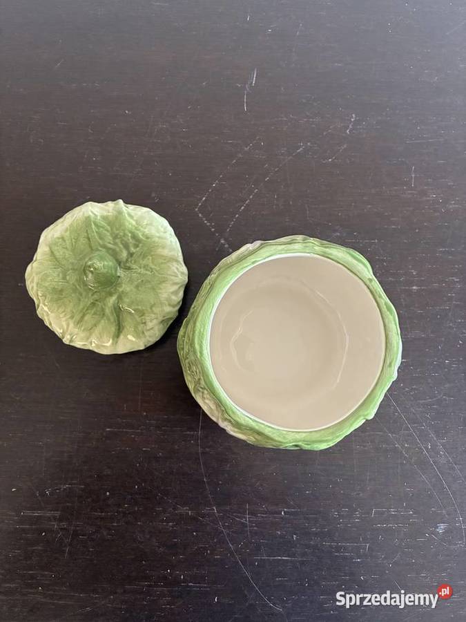 Ceramiczny słoiknaczynie z pokrywką w kształcie Elbląg