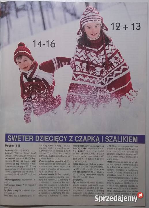 Swetry 12005 szydełko druty Gdańsk