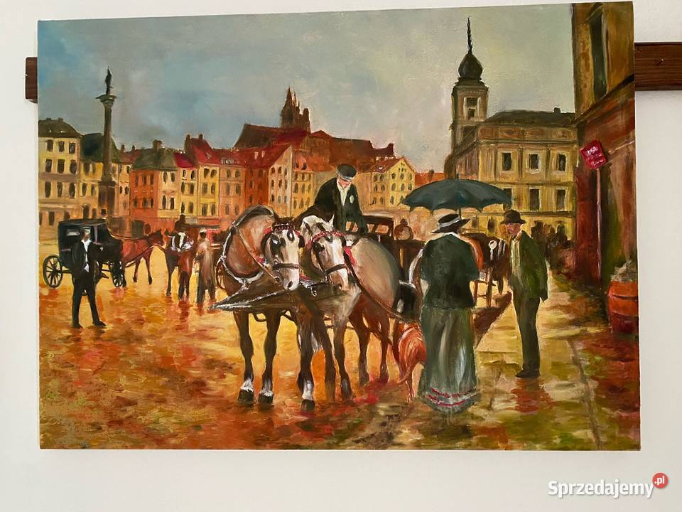 Sprzedam duży obraz na płótnie Warszawa