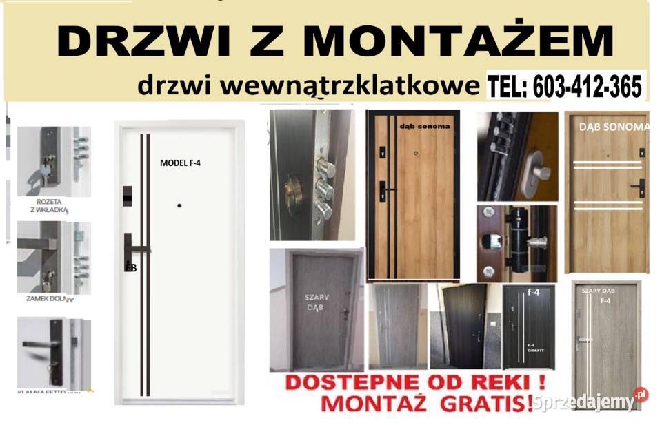 Drzwi wejściowe antywłamaniowe wewnątrzklatkowe