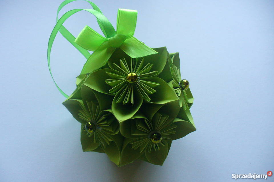 BOMBKI OZDOBY ŚWIĄTECZNE ORIGAMI KOMPLET 6 Dekoracje i ozdoby Brzozów