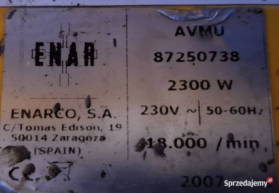 Wibrator do betonu ENAR AVMU plus wałek gietki