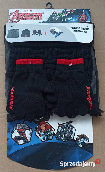 Marvel Avengers Czapka Rękawiczki Szalik Komin Mogilany