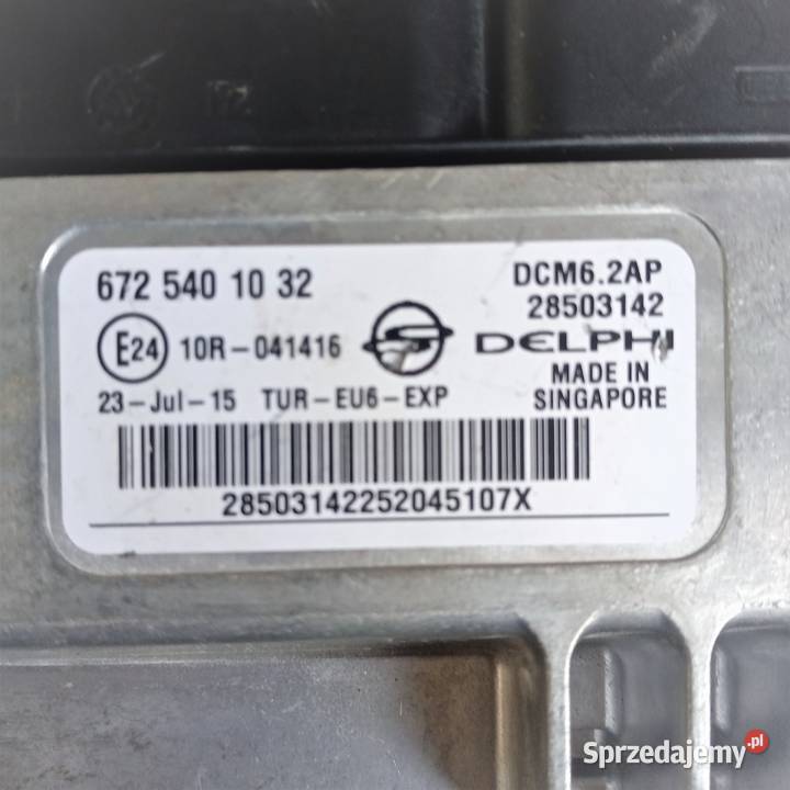 KOMPUTER Sterownik silnika RODIUS II 6725401032 osobowe Układ elektryczny małopolskie Kraków