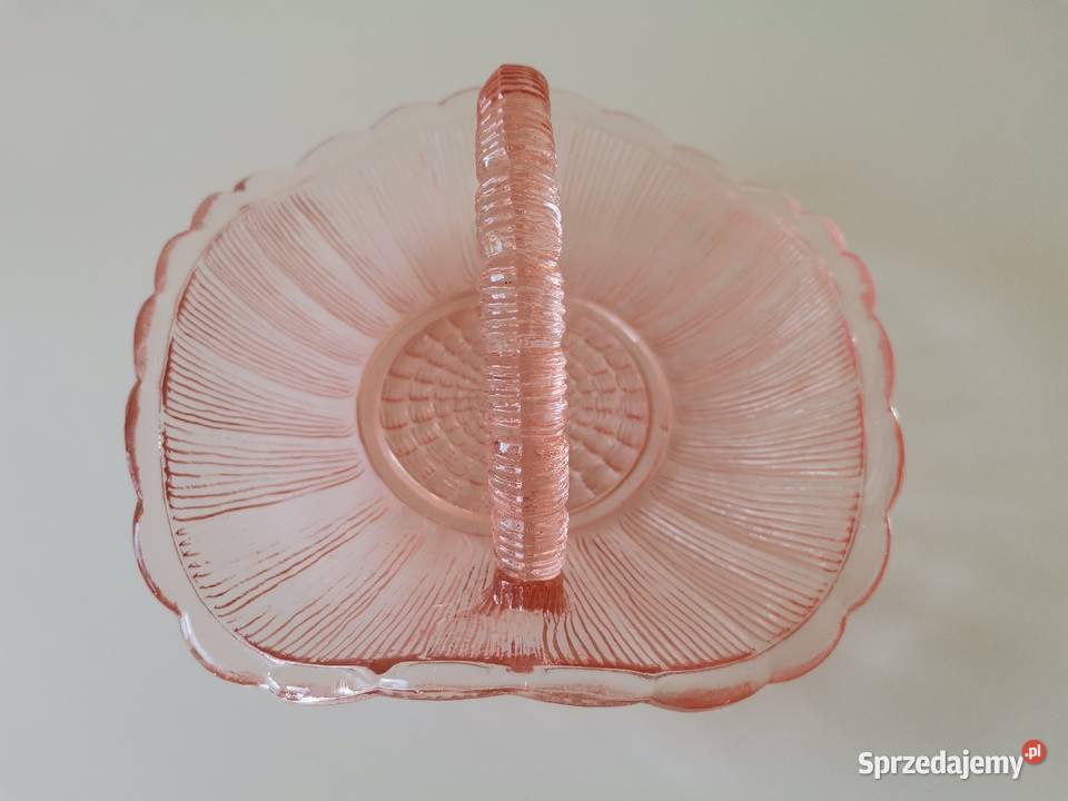 Stary nieużywany różowy koszyczek Cora HSG Katowice