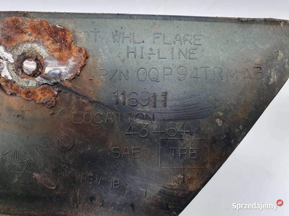 BŁOTNIK NADKOLE JEEP WRANGLER TJ PRZÓD Lipno