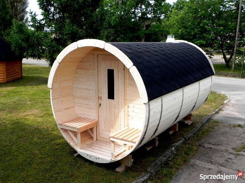 Sauna ogrodowa sauna beczka 4m z piecem Płock