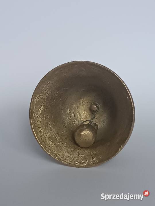 Mosiężny dzwonek ozdobny z motywem winorośli