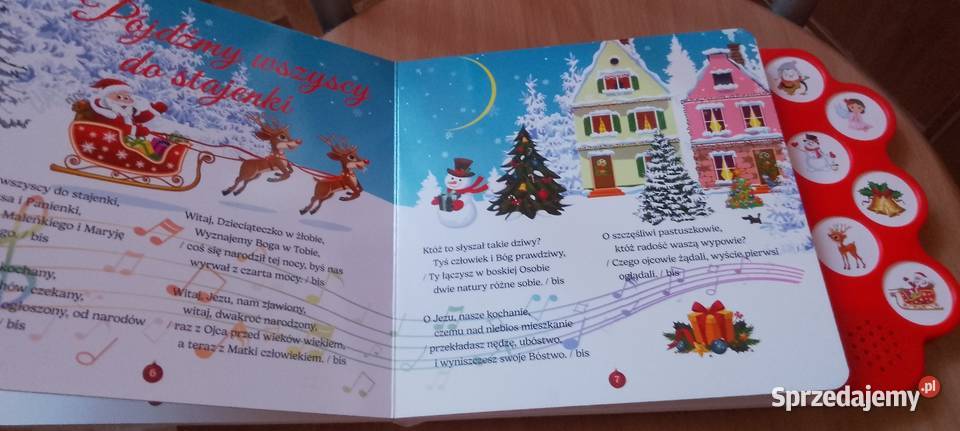 Książeczka dźwiękowa świąteczna czerwony Czarnocin