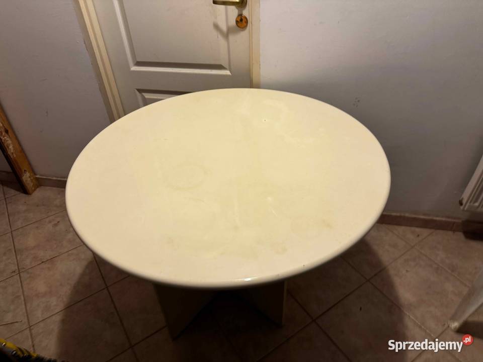 Stół okrągły biały sprzedam