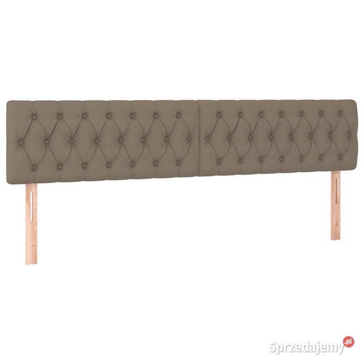 Zagłówek do łóżka z LED taupe 200x7x7888 tkanina Warszawa