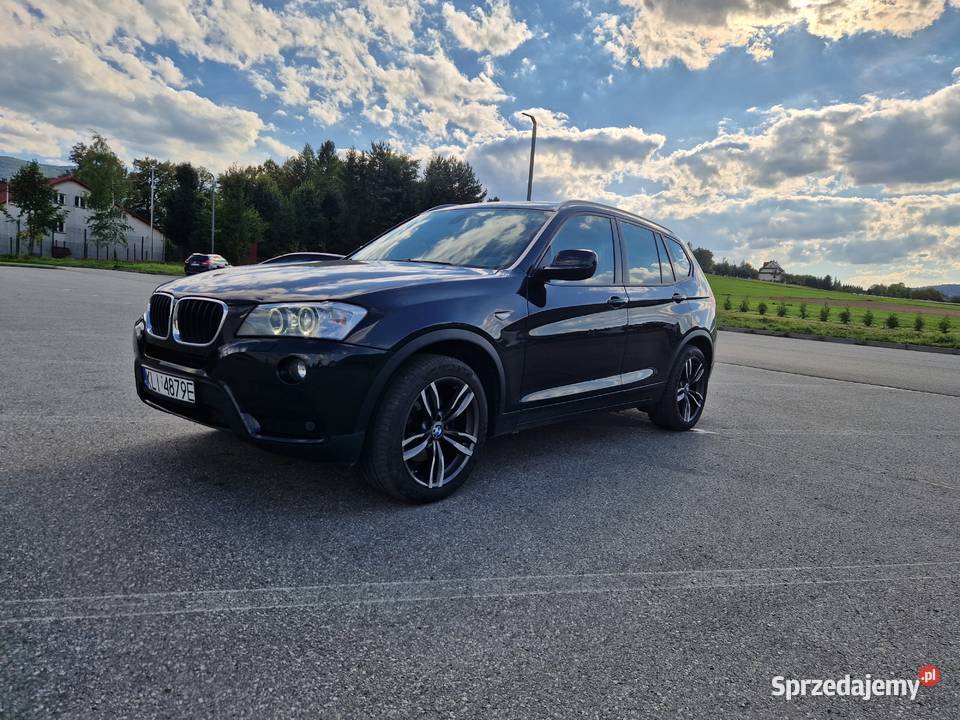 BMW X3 xDrive 2012 Skóra Rolety Zadbany wielofunkcyjna kierownica Mszana Dolna