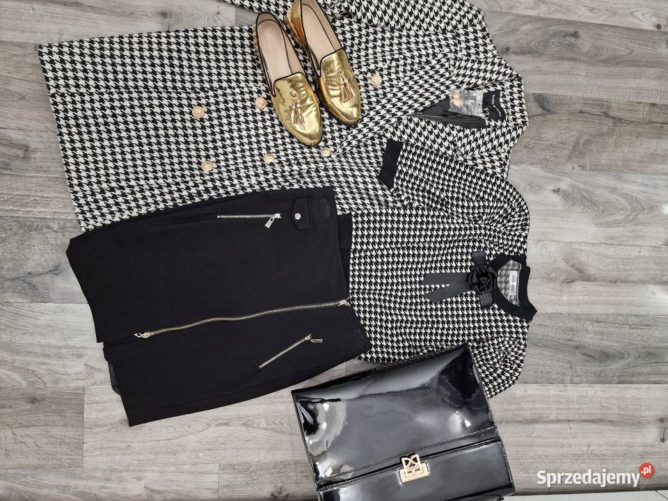 Czarna ołówkowa spodnica S Żywiec