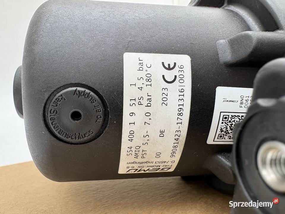 Gemu 554 40d 1 9 51 4 Pneumatic Valve Warszawa