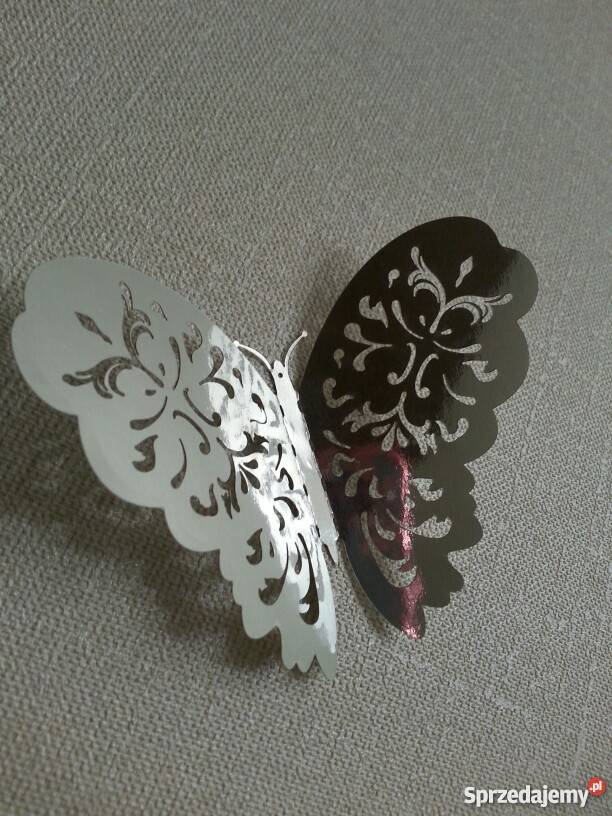 Motylki 3D naklejki dekoracja ślub motyle