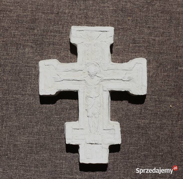 Krzyż prawosławny gipsowa płaskorzeźba Jezus na Gdańsk sprzedam