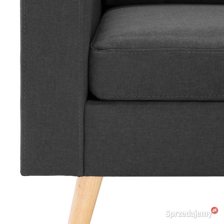 3osobowa sofa z podnóżkiem ciemoszara mazowieckie