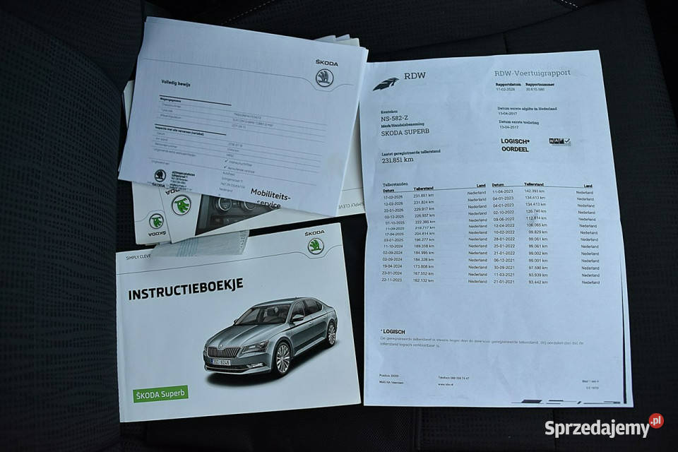 koda Superb 16Tdi 120 Led Navi Xenon Gwarancja nawigacja Nowe Kucice