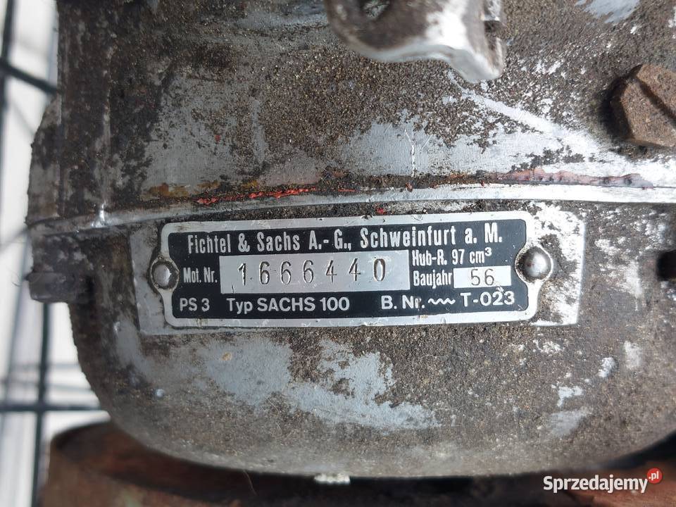 Silnik Sachs Typ 100 1956r Zabytek lubelskie