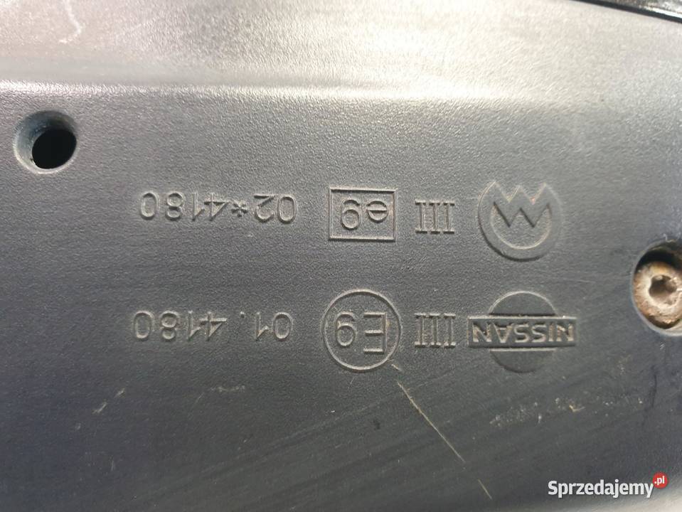 LUSTERKO PRAWE PASAŻERA Nissan Primera P12 Z11G Chełm