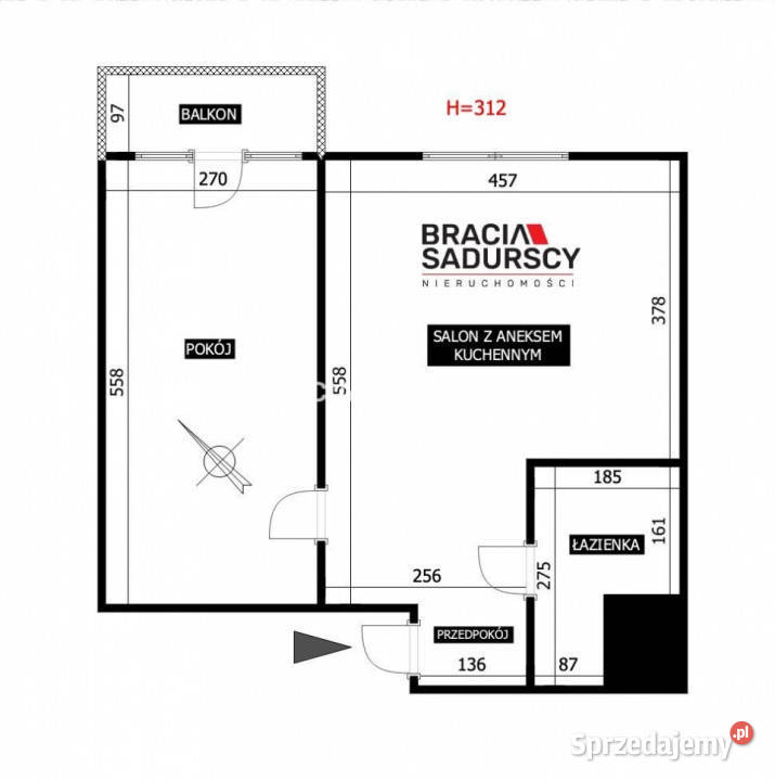 Mieszkanie do wynajęcia 42m2 2 pokoje Kraków