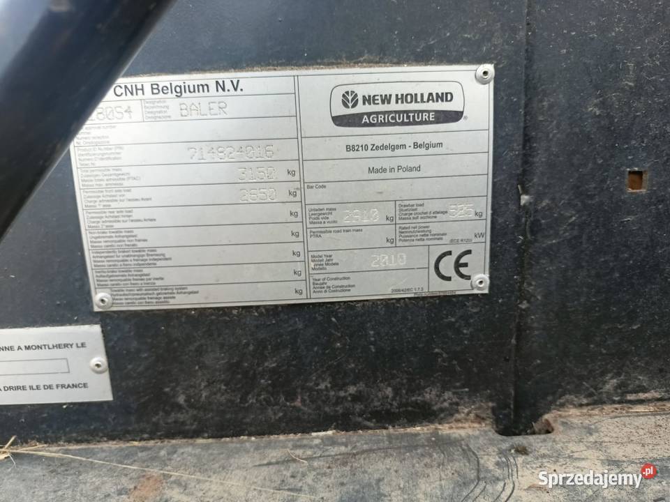 Prasa rolująca 2010 Holland BR7070 siatkasznurek Siedlce sprzedam