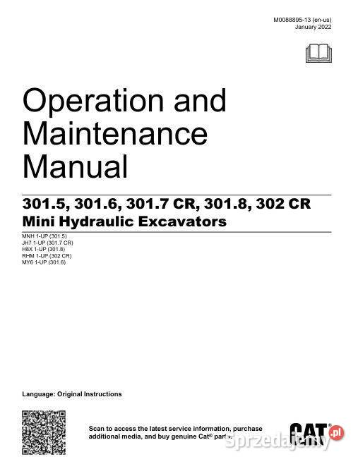 Caterpillar 3015 3016 3017CR 3018 302CR motoryzacja, transport Kielce